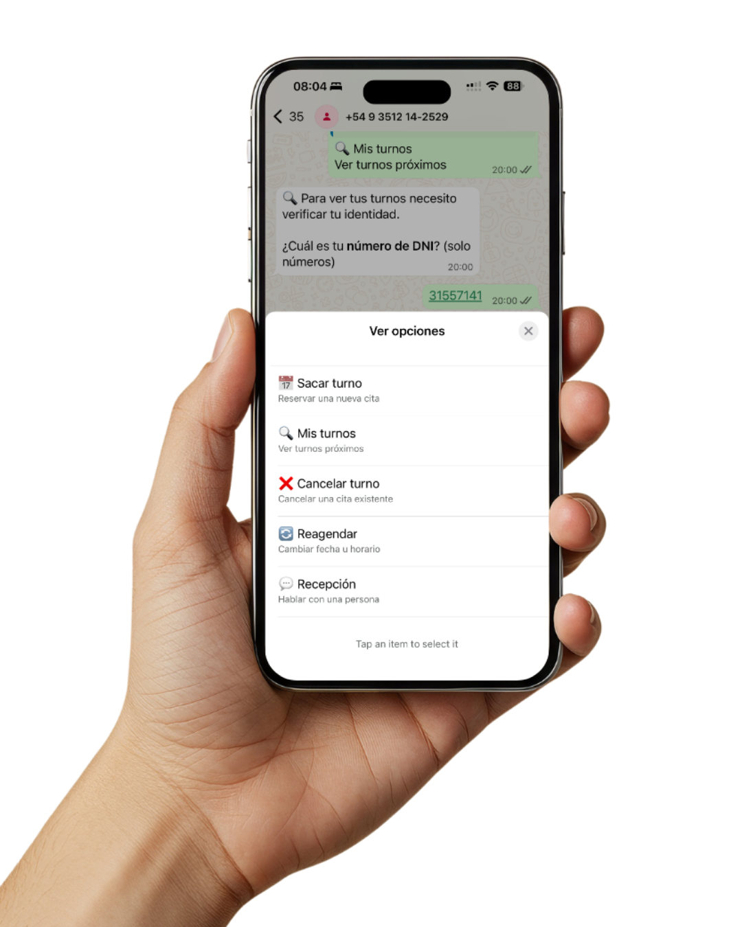 Agendamiento automático por WhatsApp
